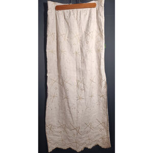 VTG BIS by Gene Ewing Embroidered Starburst Scalloped Hem Boho Cottagecore Small